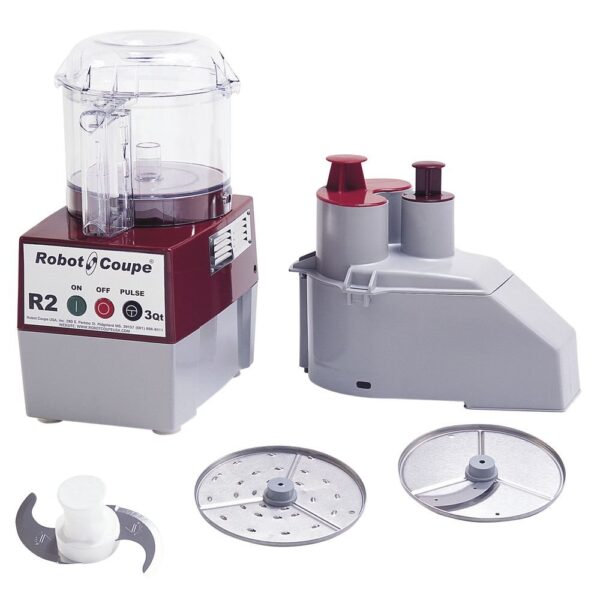 Robot Coupe R2N CLR Continuous Feed Combination Food Processor with 2.9 Liter Clear Polycarbonate Bowl, 1-HP, 120-Volts